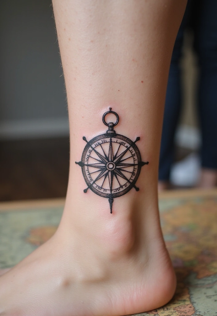 25 Small Tattoo Inspirations You’ll Absolutely Adore! - 6. Tiny Compass