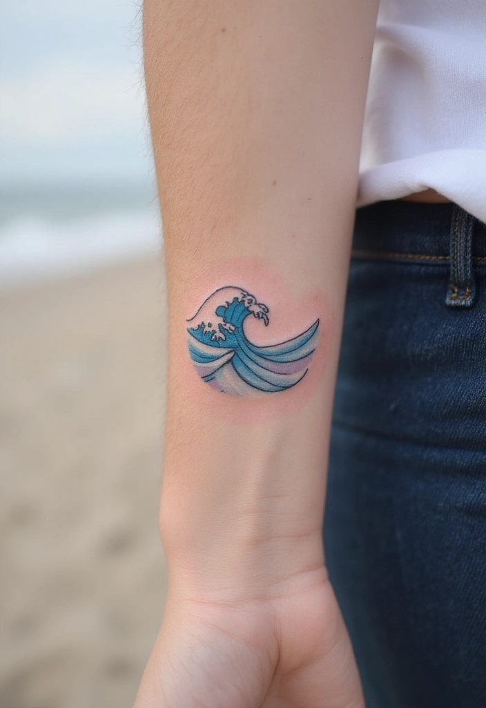 25 Small Tattoo Inspirations You’ll Absolutely Adore! - 7. Little Wave