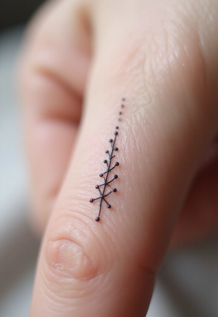 25 Trendy Small Tattoos That Everyone Will Be Talking About This Year! - 10. Simple Lines and Dots