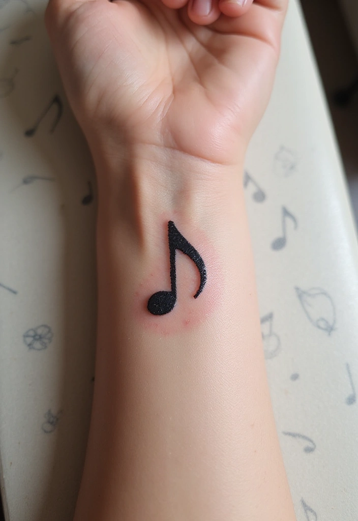 25 Trendy Small Tattoos That Everyone Will Be Talking About This Year! - 13. Music-Inspired Tattoos