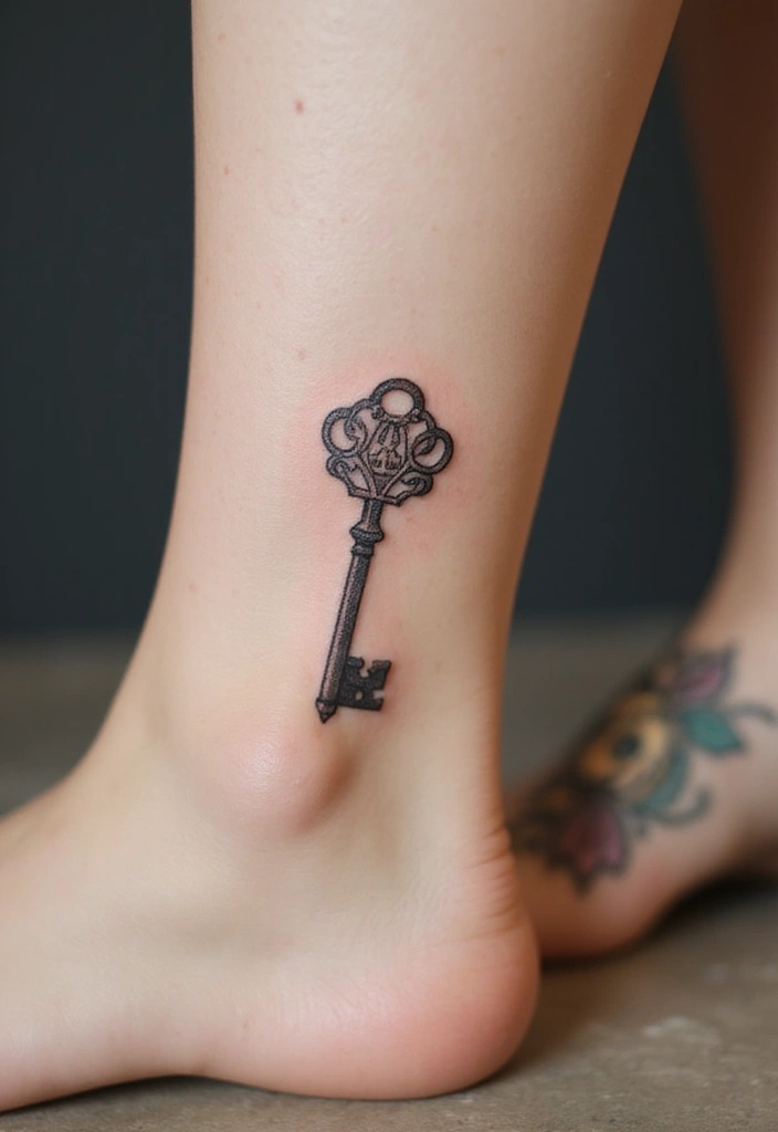 25 Trendy Small Tattoos That Everyone Will Be Talking About This Year! - 18. Vintage Keys