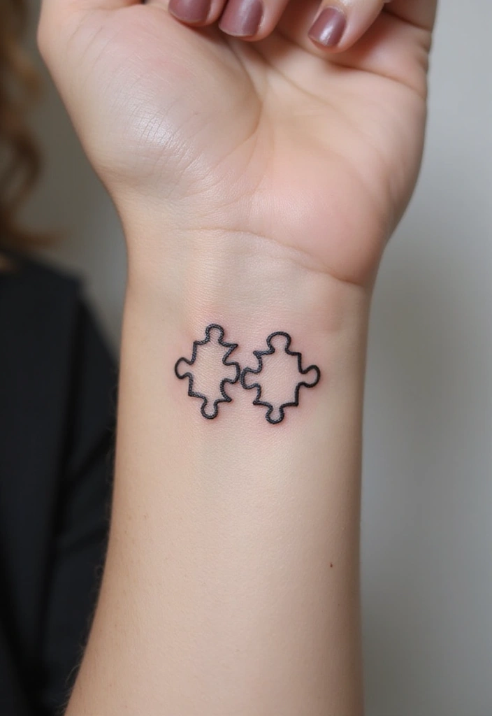 25 Trendy Small Tattoos That Everyone Will Be Talking About This Year! - 19. Puzzle Pieces