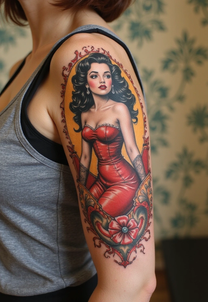 26 Fashionable Arm Tattoos for Women That Are Perfect for Every Occasion! - 7. Vintage-Inspired Art