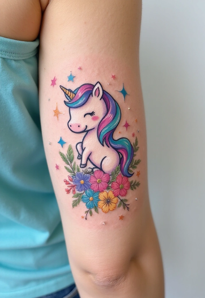26 Fashionable Arm Tattoos for Women That Are Perfect for Every Occasion! - 8. Whimsical Creatures