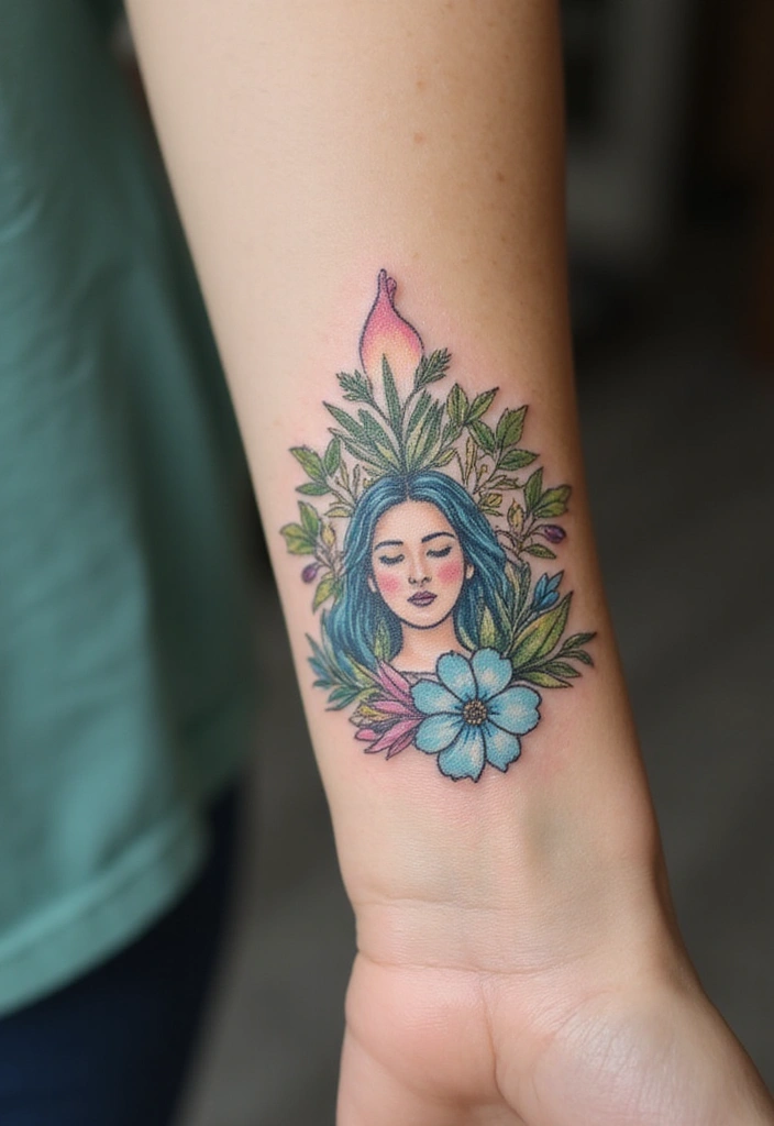26 Goddess Complex Tattoos That Channel Pure Divine Energy - 13. The Healing Goddess: Nurturing and Care