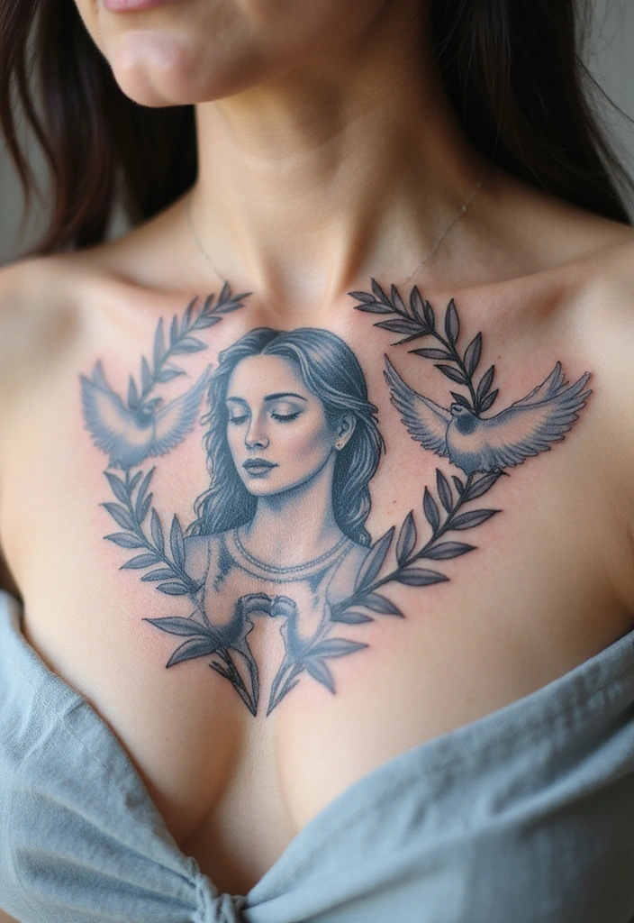 26 Goddess Complex Tattoos That Channel Pure Divine Energy - 17. The Goddess of Peace: Serenity and Calm