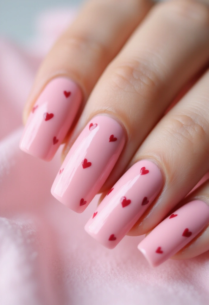 26 Pink Nail Designs That Will Make Your Friends Jealous (You Won't Believe #12!) - 13. Pink Heart Designs