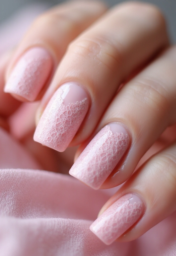 26 Pink Nail Designs That Will Make Your Friends Jealous (You Won't Believe #12!) - 18. Pink Lace Designs