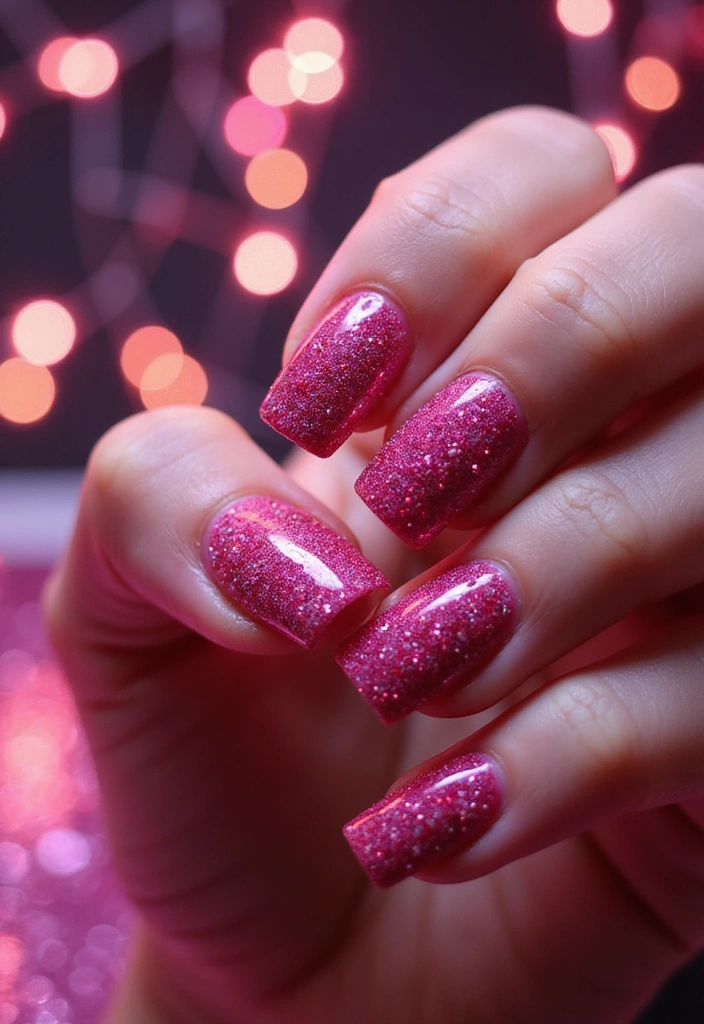 26 Pink Nail Designs That Will Make Your Friends Jealous (You Won't Believe #12!) - 2. Hot Pink Glam