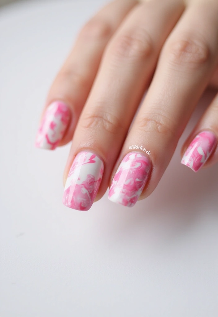 26 Pink Nail Designs That Will Make Your Friends Jealous (You Won't Believe #12!) - 4. Pink Marble Magic