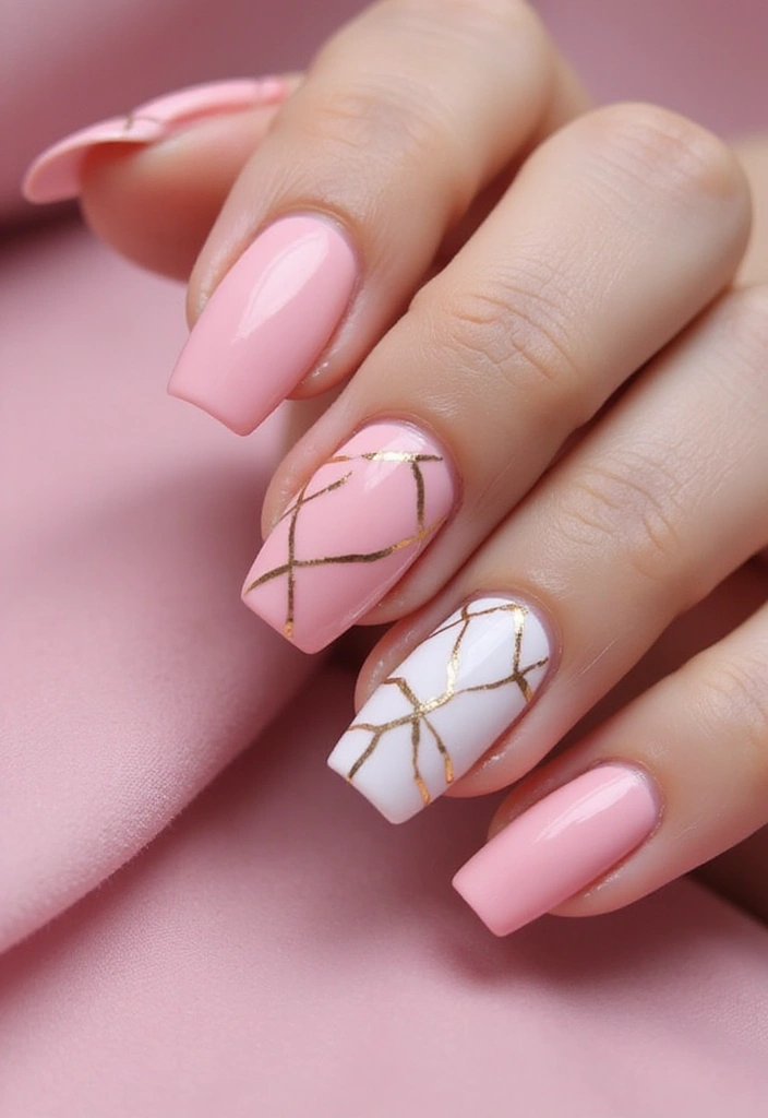 26 Pink Nail Designs That Will Make Your Friends Jealous (You Won't Believe #12!) - 8. Pink Geometric Designs