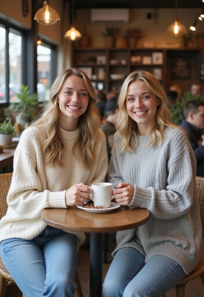 26 Seeing Double Outfit Trends That Turn Twinning Into Art - 11. Cozy Knitwear