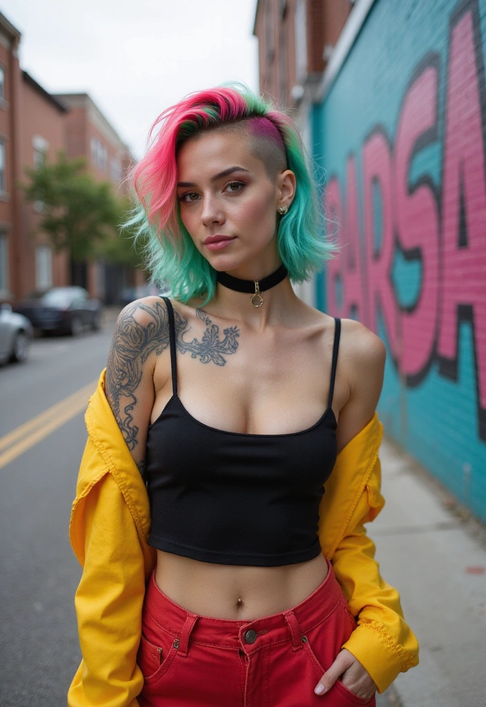 27 Celebrity-Inspired Short Hair Ideas for Women to Try Now! - 23. Artistic Undercut: Inspired by Halsey