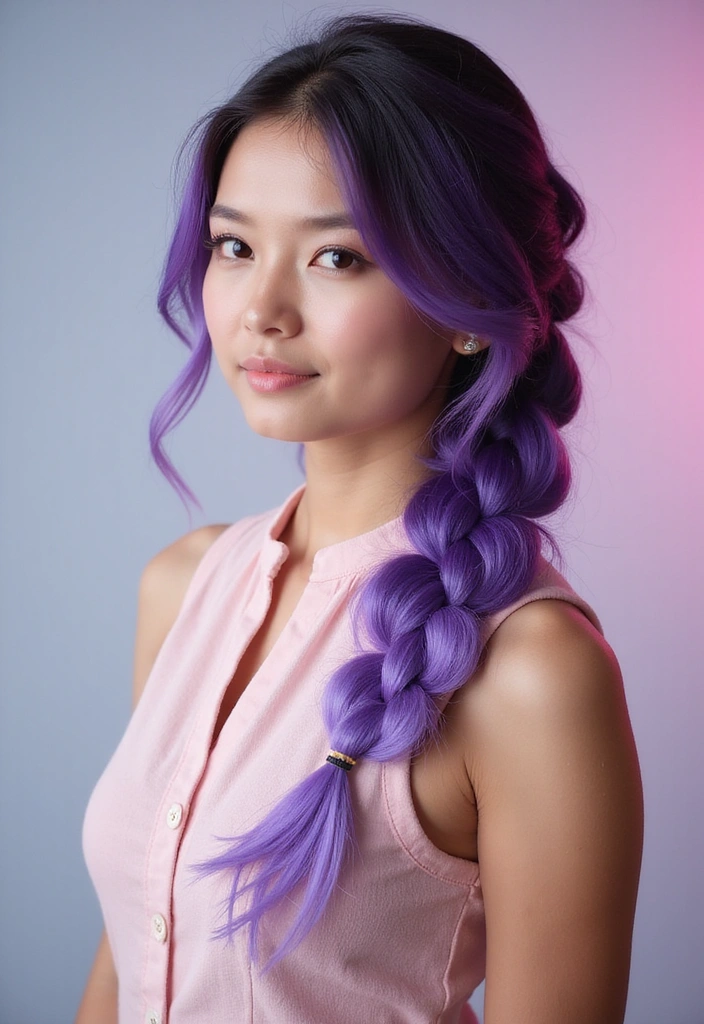 27 Fish Tail Braid Ideas That Will Make You the Trendsetter of the Season! - 10. Fishtail Braid with Ombre Colors