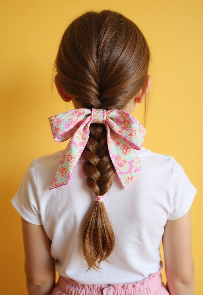 27 Fish Tail Braid Ideas That Will Make You the Trendsetter of the Season! - 13. Fishtail Braid with a Bow