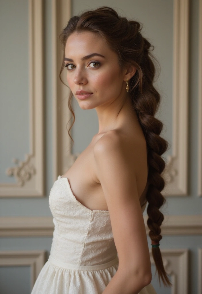 27 Fish Tail Braid Ideas That Will Make You the Trendsetter of the Season! - 17. Fishtail Braid with Tucked Ends