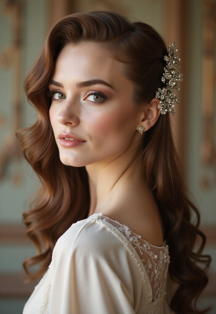 27 Fish Tail Braid Ideas That Will Make You the Trendsetter of the Season! - 27. Fishtail Braid with a Vintage Pin-Up Twist
