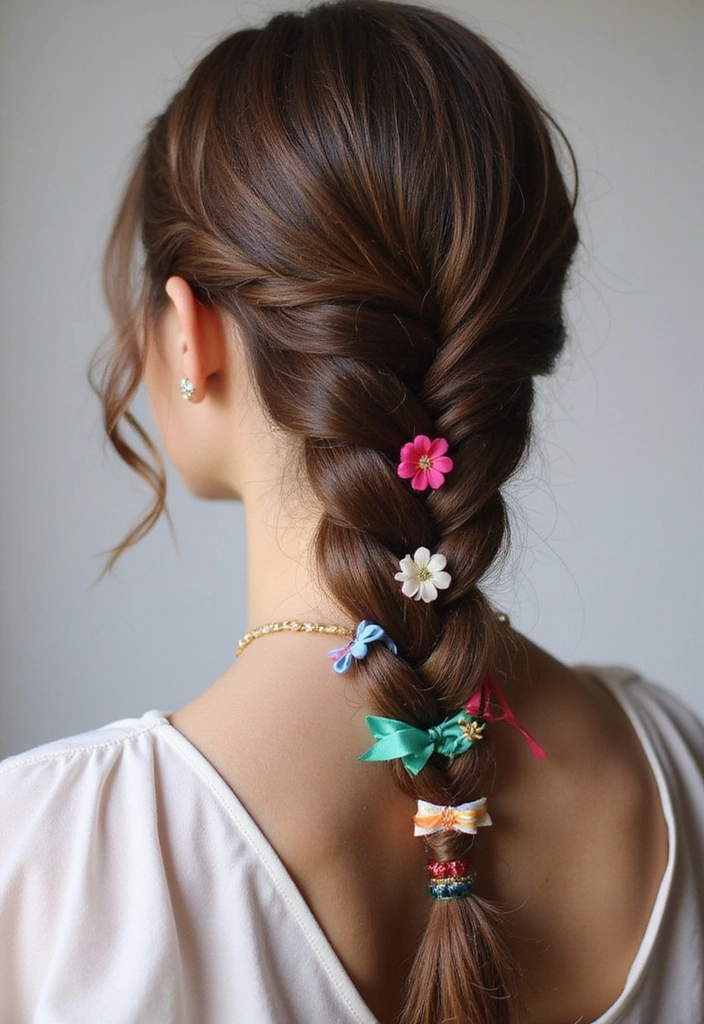 27 Fish Tail Braid Ideas That Will Make You the Trendsetter of the Season! - 9. Fishtail Braid with Hair Accessories