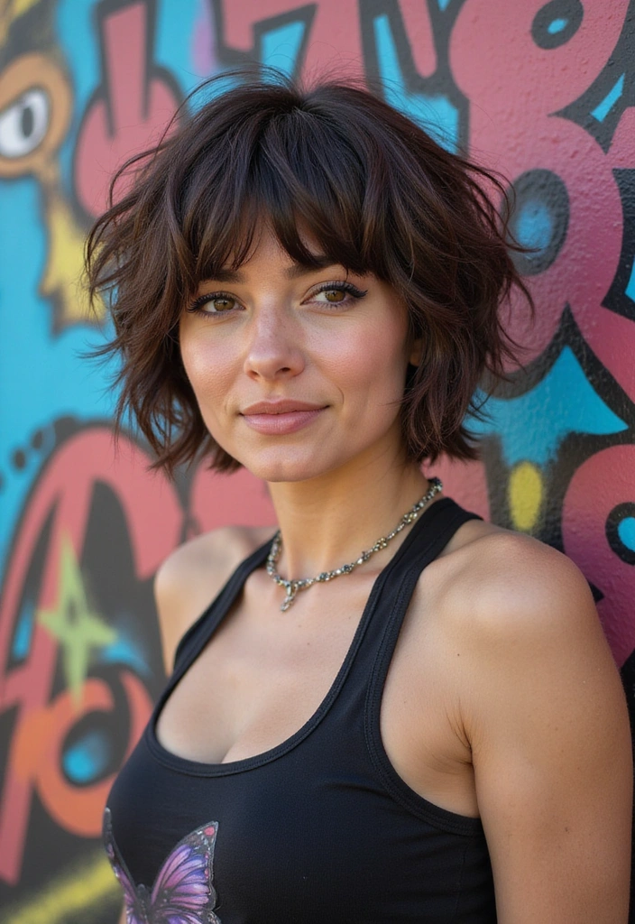 27 Gorgeous Butterfly Haircuts with Layers You Can't Miss! - 4. Shaggy Butterfly Cut