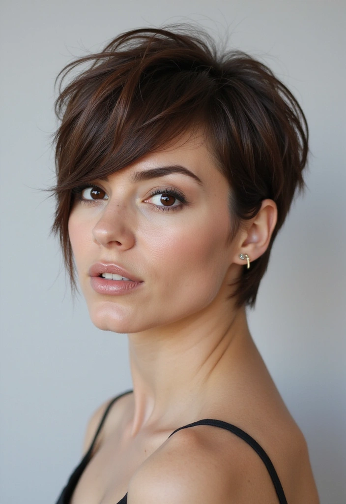 27 Gorgeous Butterfly Haircuts with Layers You Can't Miss! - 7. Layered Pixie Cut