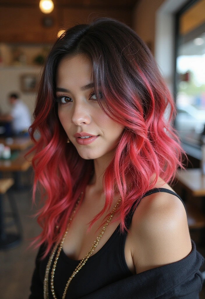 27 Gorgeous Butterfly Haircuts with Layers You Can't Miss! - 9. Dramatic Layers with Color Highlights