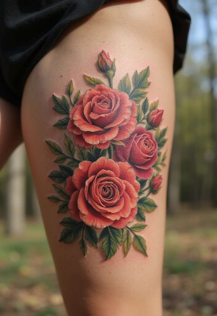 27 Leg Tattoos Ideas for Women That Are Works of Art on Skin! - 1. Delicate Floral Designs