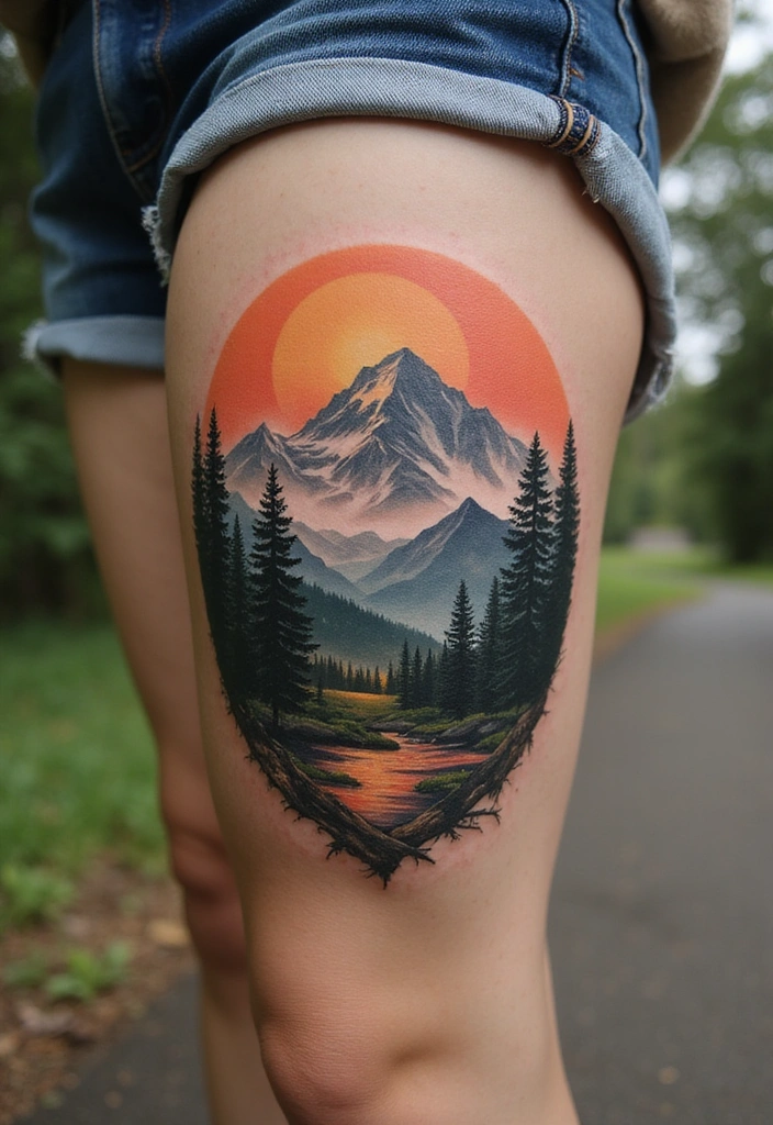 27 Leg Tattoos Ideas for Women That Are Works of Art on Skin! - 7. Nature-Inspired Tattoos