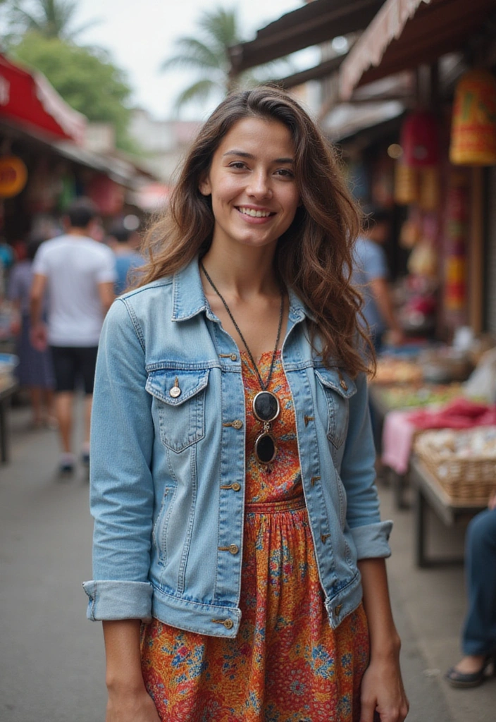 27 Peak Travel Outfits That Are as Photogenic as Your Passport - 19. Casual Denim Jacket