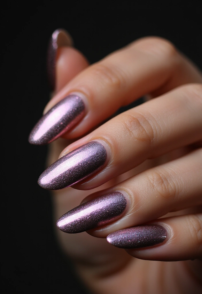 27 Pickle Fix Nails That Are Quirky, Fun, and Totally Unexpected - 10. Metallic Magic
