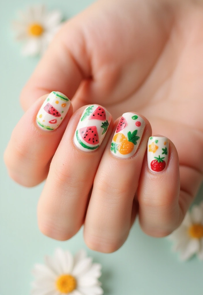 27 Pickle Fix Nails That Are Quirky, Fun, and Totally Unexpected - 2. Fruit Fun