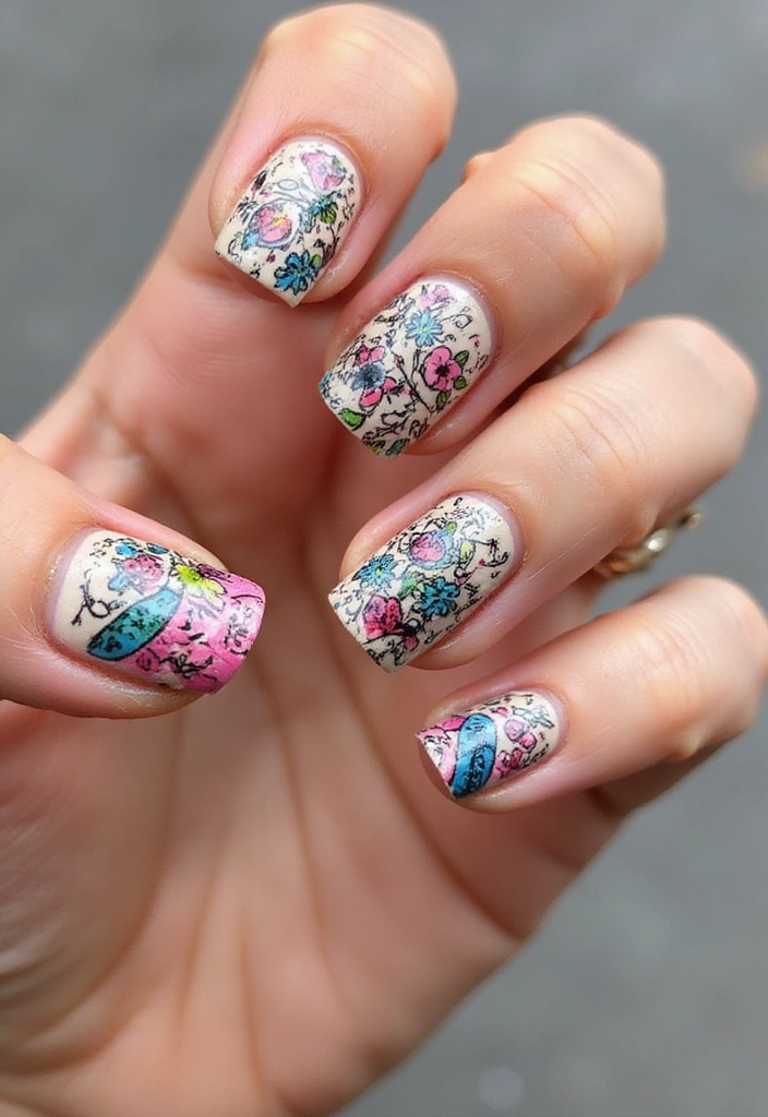 27 Pickle Fix Nails That Are Quirky, Fun, and Totally Unexpected - 5. Doodle Delight