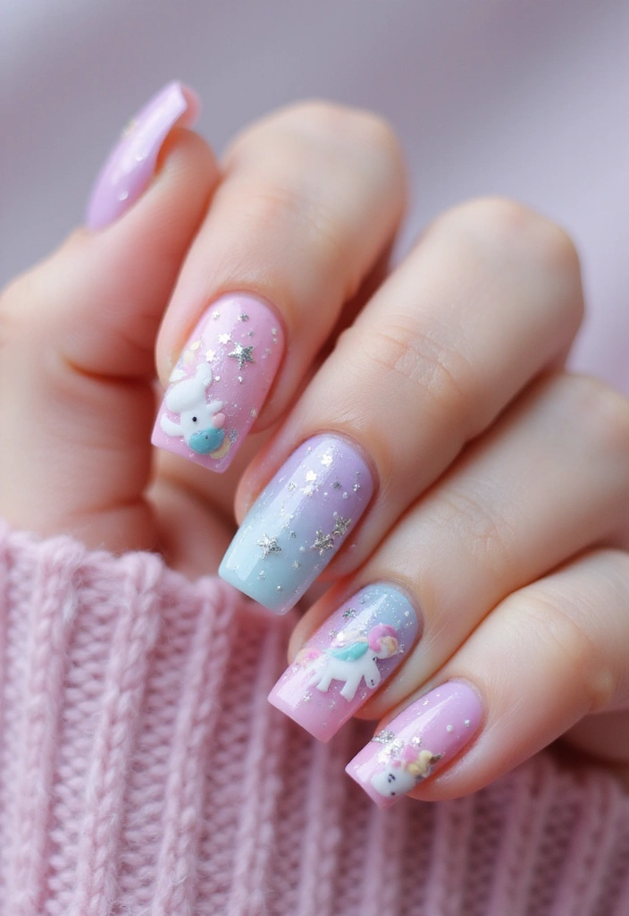 27 Pickle Fix Nails That Are Quirky, Fun, and Totally Unexpected - 7. Whimsical Wonderland