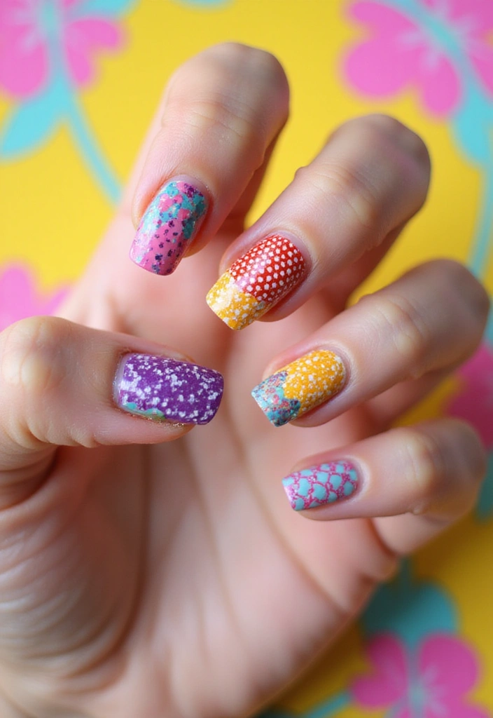 27 Pickle Fix Nails That Are Quirky, Fun, and Totally Unexpected - 8. Playful Patterns
