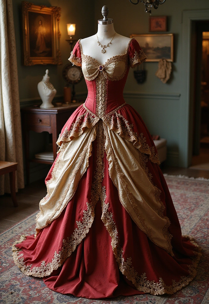27 Rococo Revival Fashion That Screams Drama and Decadence - 1. Lavish Gowns with Exaggerated Silhouettes