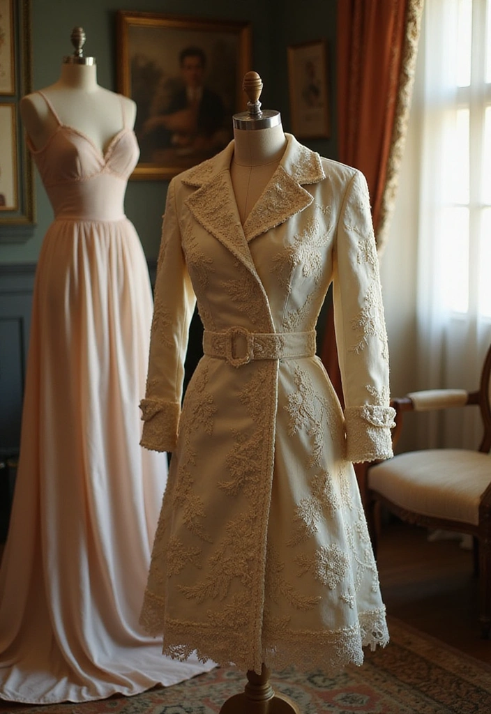 27 Rococo Revival Fashion That Screams Drama and Decadence - 14. Vintage-Inspired Outerwear That Complements