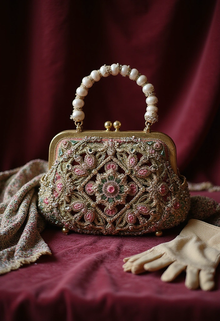 27 Rococo Revival Fashion That Screams Drama and Decadence - 18. Vintage-Inspired Bags Full of Character
