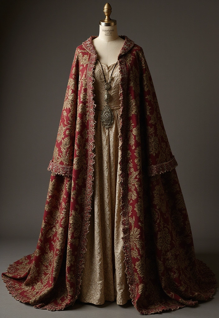 27 Rococo Revival Fashion That Screams Drama and Decadence - 19. Captivating Capes for Dramatic Flair