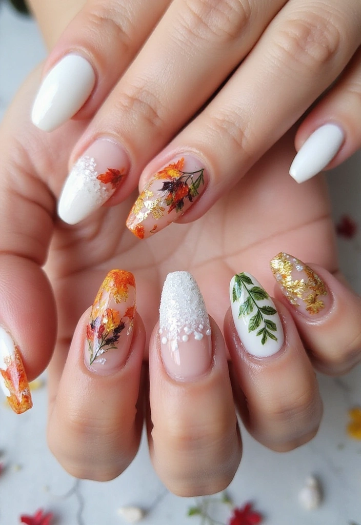 27 Trendy Acrylic Nail Ideas for Long Nails That Are Totally Must-Haves! - 10. Seasonal Themes