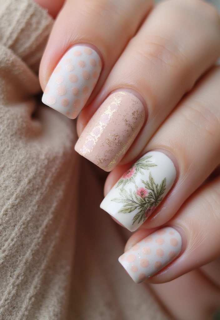 28 Chic Nail Art Ideas That Will Make Everyone Ask 'Who Did Your Nails?' - 10. Vintage Vibes