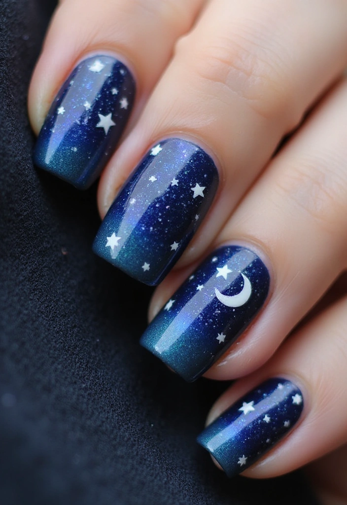 28 Chic Nail Art Ideas That Will Make Everyone Ask 'Who Did Your Nails?' - 19. Celestial Wonders