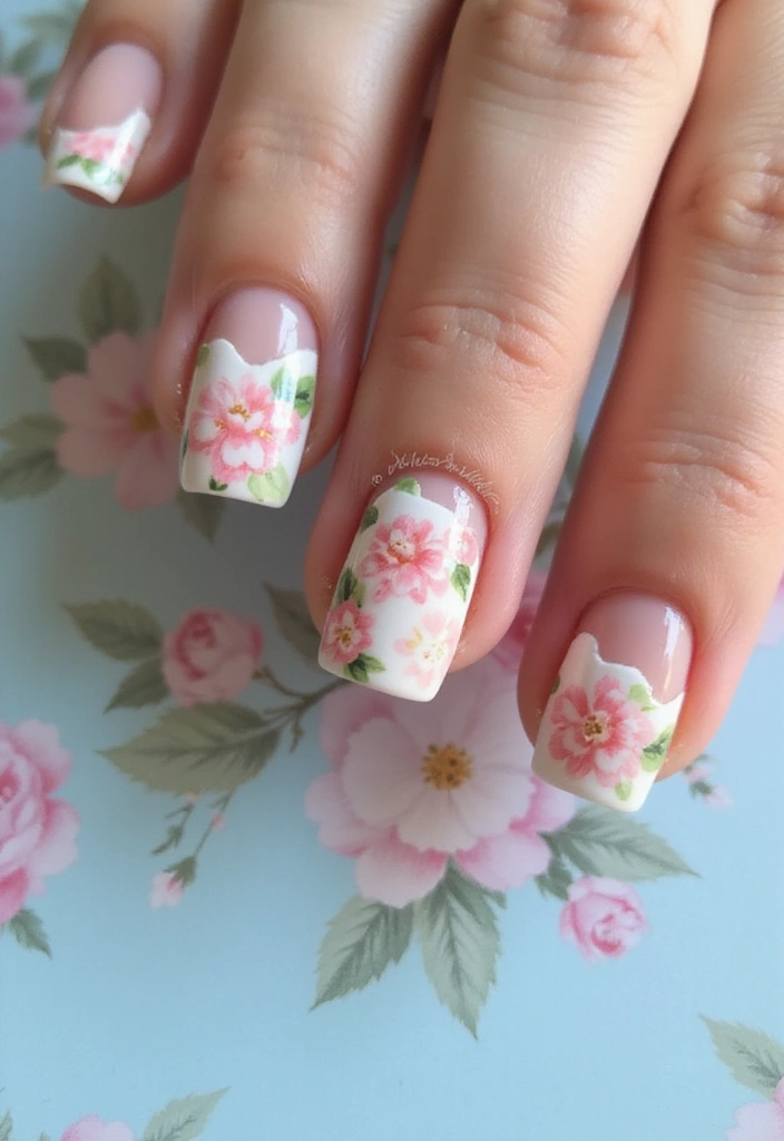 28 Chic Nail Art Ideas That Will Make Everyone Ask 'Who Did Your Nails?' - 3. Floral Fantasy