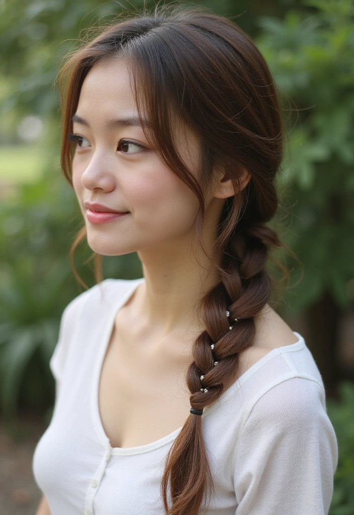 28 Cute Easy Hairstyles That'll Make You Look Fabulous in Minutes! - 11. Low Messy Braid