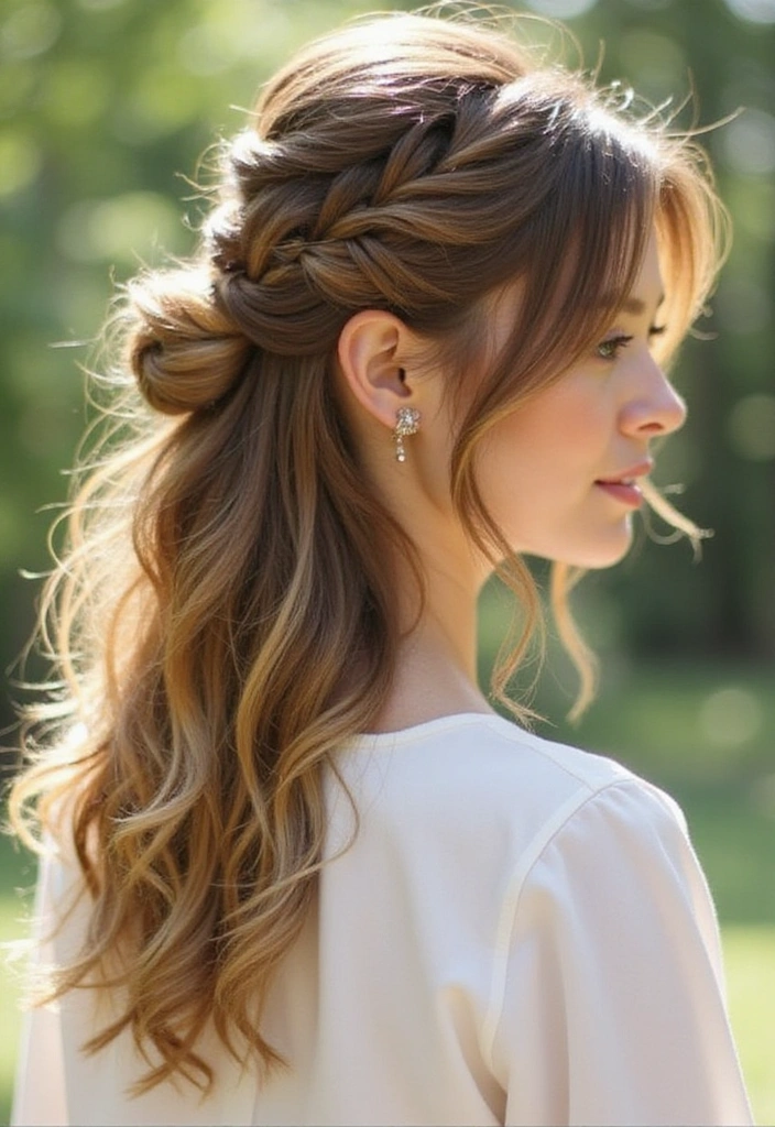 28 Cute Easy Hairstyles That'll Make You Look Fabulous in Minutes! - 17. Twisted Half Up