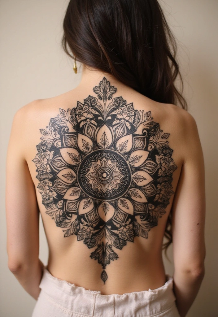 28 Lower Back Tattoos for Women That Are Bold and Beautiful! - 11. Mandala Designs