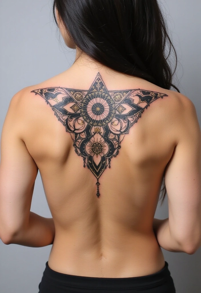28 Lower Back Tattoos for Women That Are Bold and Beautiful! - 2. Geometric Patterns