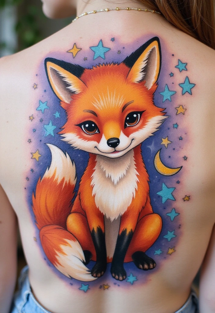 28 Lower Back Tattoos for Women That Are Bold and Beautiful! - 3. Whimsical Illustrations
