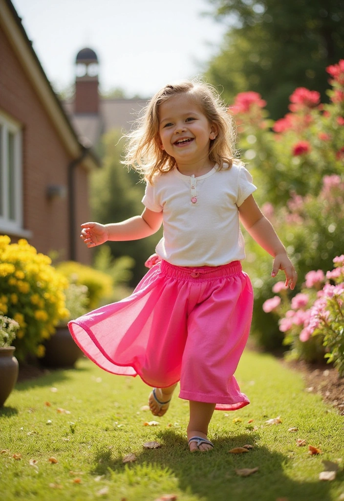 28 Primary Play Outfits That Pop With Bold, Happy Color - 10. Bright Pink Culottes