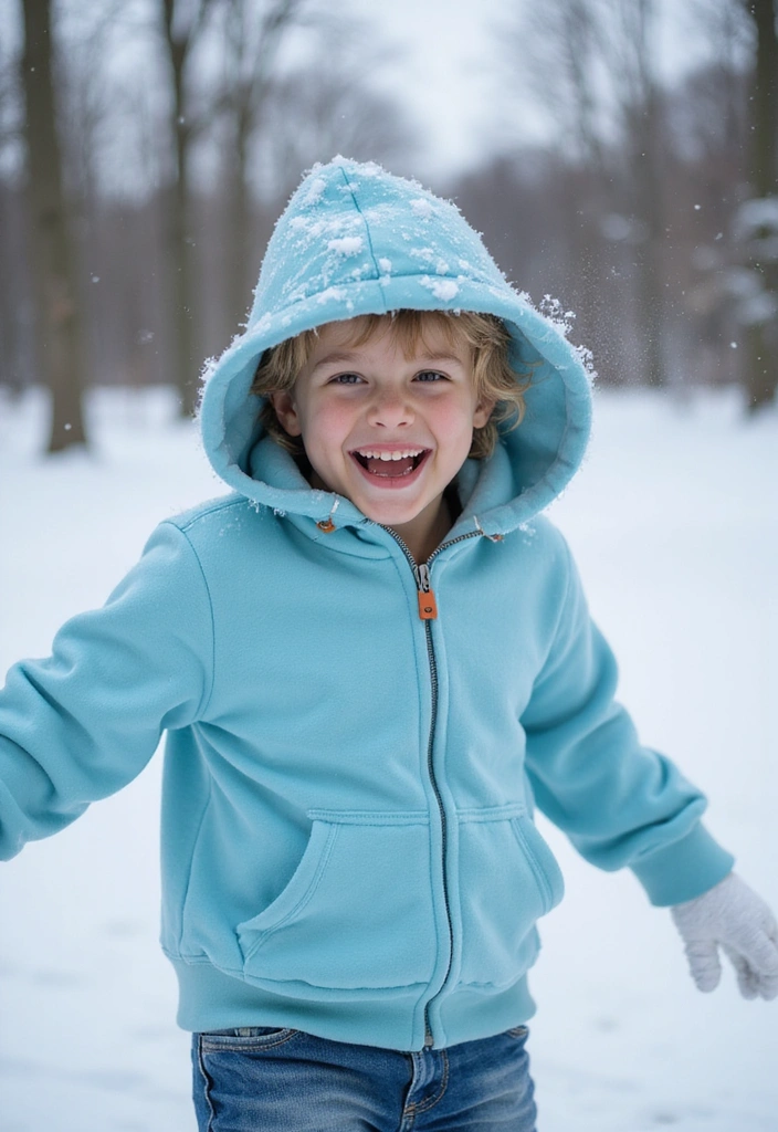 28 Primary Play Outfits That Pop With Bold, Happy Color - 16. Playful Ice Blue Hoodie
