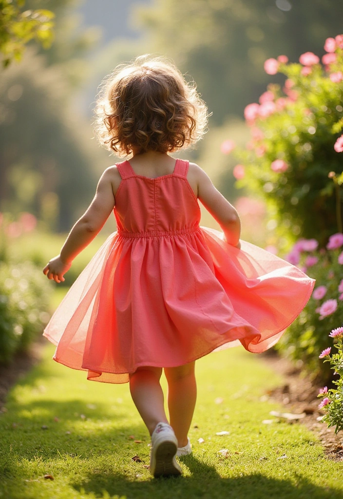 28 Primary Play Outfits That Pop With Bold, Happy Color - 17. Bright Coral Dress