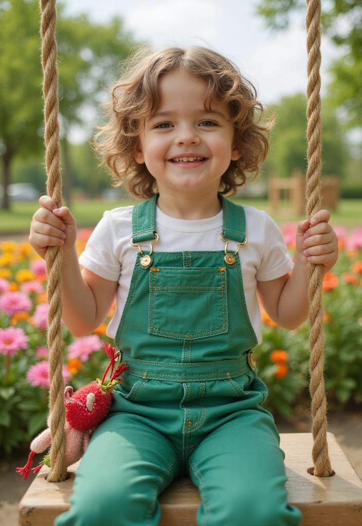 28 Primary Play Outfits That Pop With Bold, Happy Color - 3. Green Playful Overalls